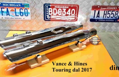 VENDO 048 € 399 Harley terminali di scarico Vance & Hines Twin Slash x Touring M8 dal 2017 - Mercatino annunci usato Harley