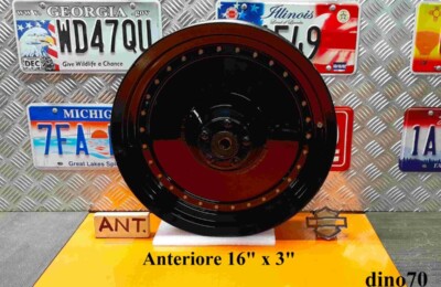 VENDO 028 € 249 Harley cerchio ant. da 16″ lenticolare originale Softail Fat Boy 1340 Evo - Mercatino annunci usato Harley